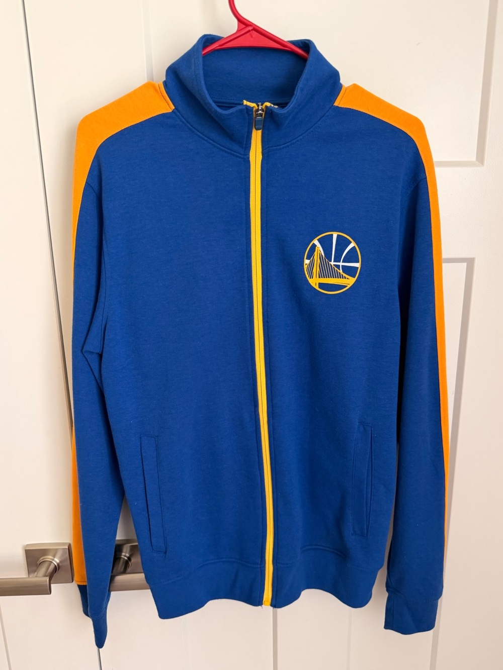 NBA Royal Blue Jacket with Yellow Zip and Accent